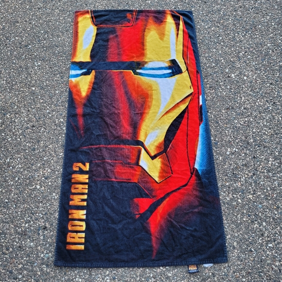 Vintage 2010 Marvel Iron Man 2 Movie Promo Beach Towel🎬 - Picture 1 of 3